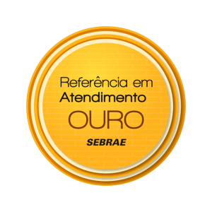 Selo SEBRAE Referencia em Atendimento Ouro 2024
